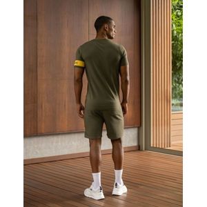 Malelions Captain Short 2.0 - Army/Yellow 4XL