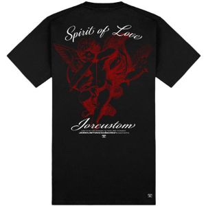 JorCustom Women Spirit Of Love Slim Fit T-Shirt - Black XS
