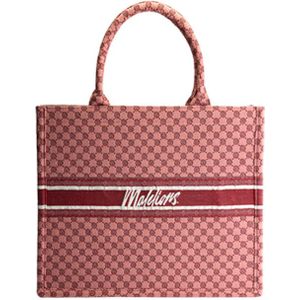 Malelions Women Monogram Tote Bag - Coral ONE