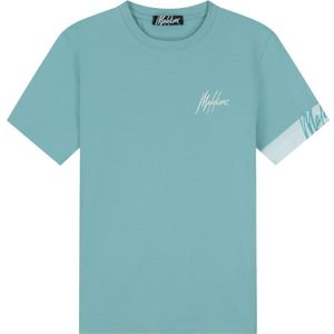 Malelions Captain T-Shirt 2.0 - Dusty Turqoise/Off-White S
