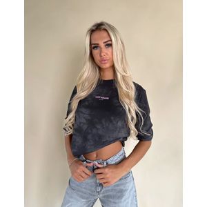 Elite Long Sleeve Serigraphy T-Shirt – Black/Pink XS