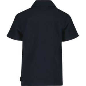 Airforce Woven Short Sleeve Shirt - Dark Navy Blue L
