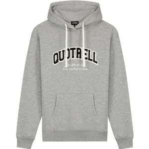 Quotrell University Hoodie - Grey Melee/White XS