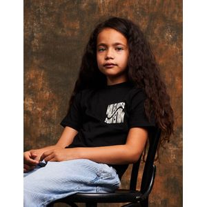 Malelions Kids Wave Graphic T-Shirt - Black 92