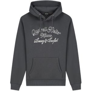 Quotrell Women Atelier Milano Chain Hoodie - Anthracite/White XS