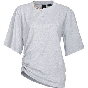 Pinko Tekkaman T-Shirt - Drizzle Grey