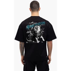 JorCustom Lion Oversized T-Shirt SS24 - Black XS
