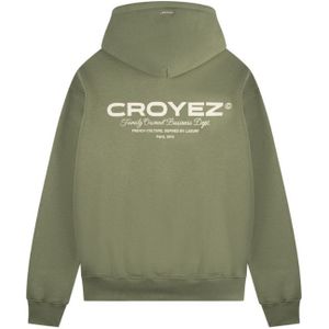 Croyez Family Owned Business Hoodie - Washed Olive XXS
