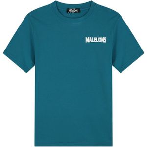 Malelions Iconic Slim T-Shirt - Ink Blue/White XXS