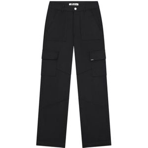 Malelions Women Straight Leg Cargo Pants - Black