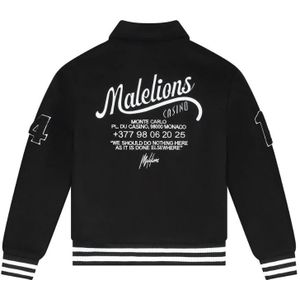 Malelions Kids Famous Varsity Jack - Black White 6-116