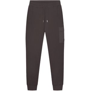 Malelions Nylon Pocket Sweatpant - Mulch Brown XS