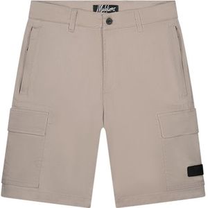 Malelions Cotton Cargo Shorts - Beige