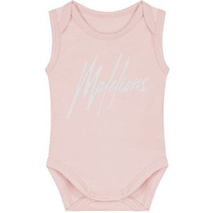 Malelions Baby Signature Romper - Light Pink 6-9M