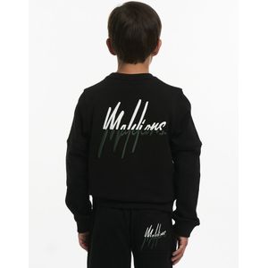 Malelions Kids Split Essentials Sweater - Black/Dark Green 140