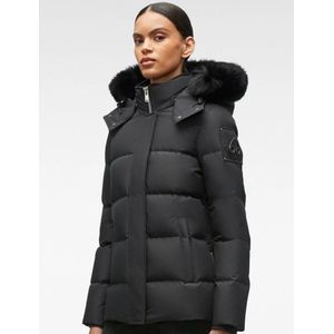 Women Cloud 3Q Fur Jacket - Black/Black XL