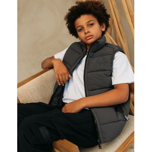 Malelions Kids Matt Crinkle Padded Bodywarmer - Anthracite 8-128