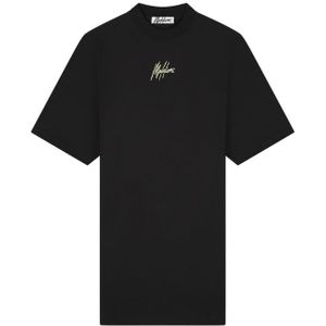 Malelions Women Firma T-Shirt Dress - Black/Matcha XXS