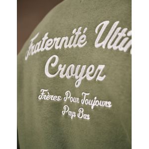 Croyez Fraternité Sweater - Washed Olive XXS