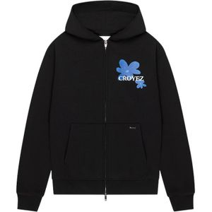 Croyez Botanique Zip-Hoodie - Black/Cobalt XXS