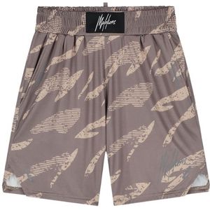 Malelions Sport Camo Shorts - Beige/Taupe M