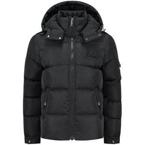 Malelions Kids Patch Puffer Jacket - Black 6-116
