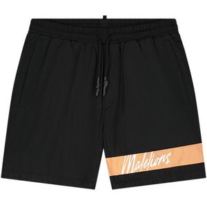 Malelions Captain Swimshort - Black/Peach XXS