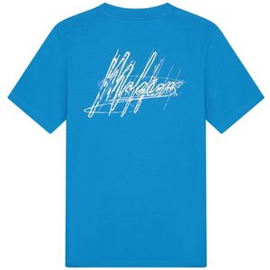 Malelions Splash T-Shirt - Bright Blue XS