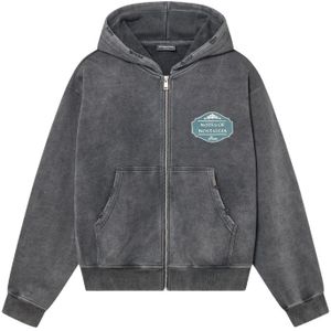 Ulric - Zipped Hoodie - Washed Black - Vest