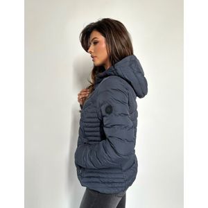 Airforce Women Hooded Padded Jacket - Ombre Blue XS
