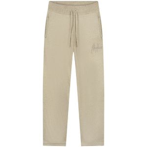 Malelions Straight Knitted Signature Pants - Beige S