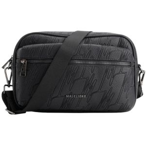 Malelions Monogram Messenger Bag - Black OS