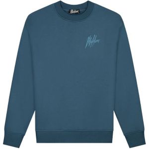 Malelions Signature Drip Sweater - Blue Slate XS