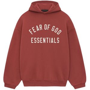 Essentials Fleece Hoodie - Crimson XS