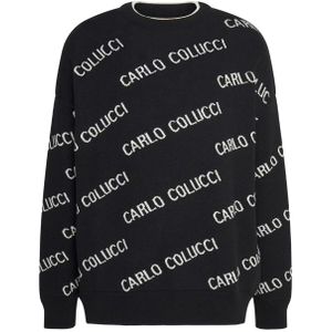 Carlo Colucci All Over Knit Sweater - Black