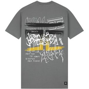 JorCustom Graffiti Slim Fit T-Shirt - Antracite XS