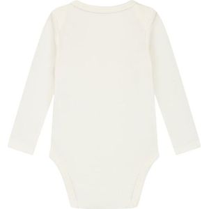 Malelions Baby Longsleeve Bodysuit - Off White 3-6M