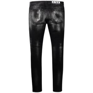 Slim Denim Jeans - Damaged Black 36