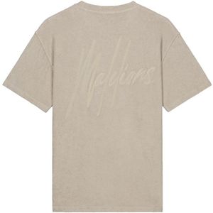 Malelions Signature Towelling T-Shirt - Taupe