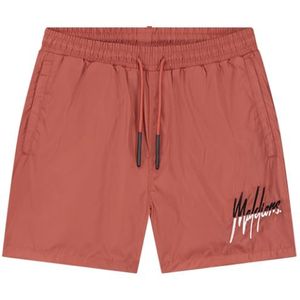 Malelions Split Swimshort - Coral/Black 4XL