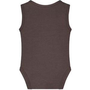 Malelions Baby Signature Romper - Brown 9-12M
