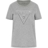 Guess - SS CN Krystal Triangle Tee - Licht Melange Grijs - T-shirt