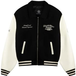 Croyez Oversized Varsity Jacket - Black/White
