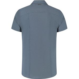 Purewhite Woven Shortsleeve Shirt - Blue M