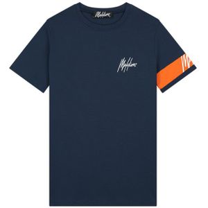 Malelions Captain T-Shirt - Navy/Orange L