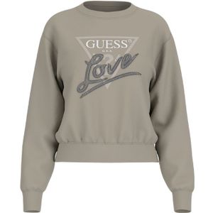 Guess CN Studded Love Sweatshirt - Sage Leaf XS