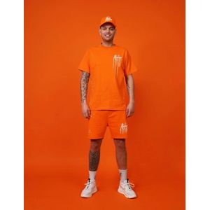 Malelions Limited King's Day Painter Shorts - Orange/White XXL
