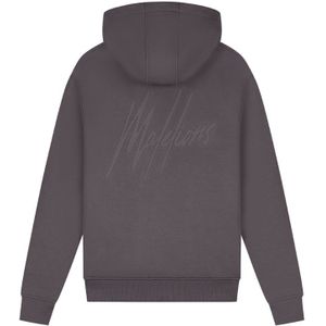 Malelions - Striped Signature Hoodie - Bruin