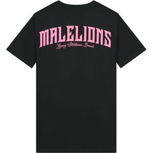 Malelions Boxer T-Shirt - Black/Fuchsia