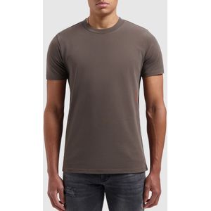 Triangular Wordmark Logo T-Shirt - Brown XL